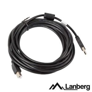 Cabo USB-A 2.0 Macho / USB-B Macho 5m LANBERG - (CA-USBA-11CC-0050B)