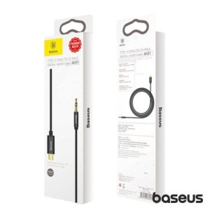 Cabo USB-C 2.0 Macho / Jack 3.5mm 1.2m Preto BASEUS - (CAM01-01)