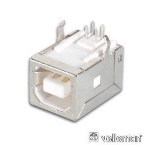 Ficha USB-B Fêmea Simples 90° P/ Ci - (CC089)