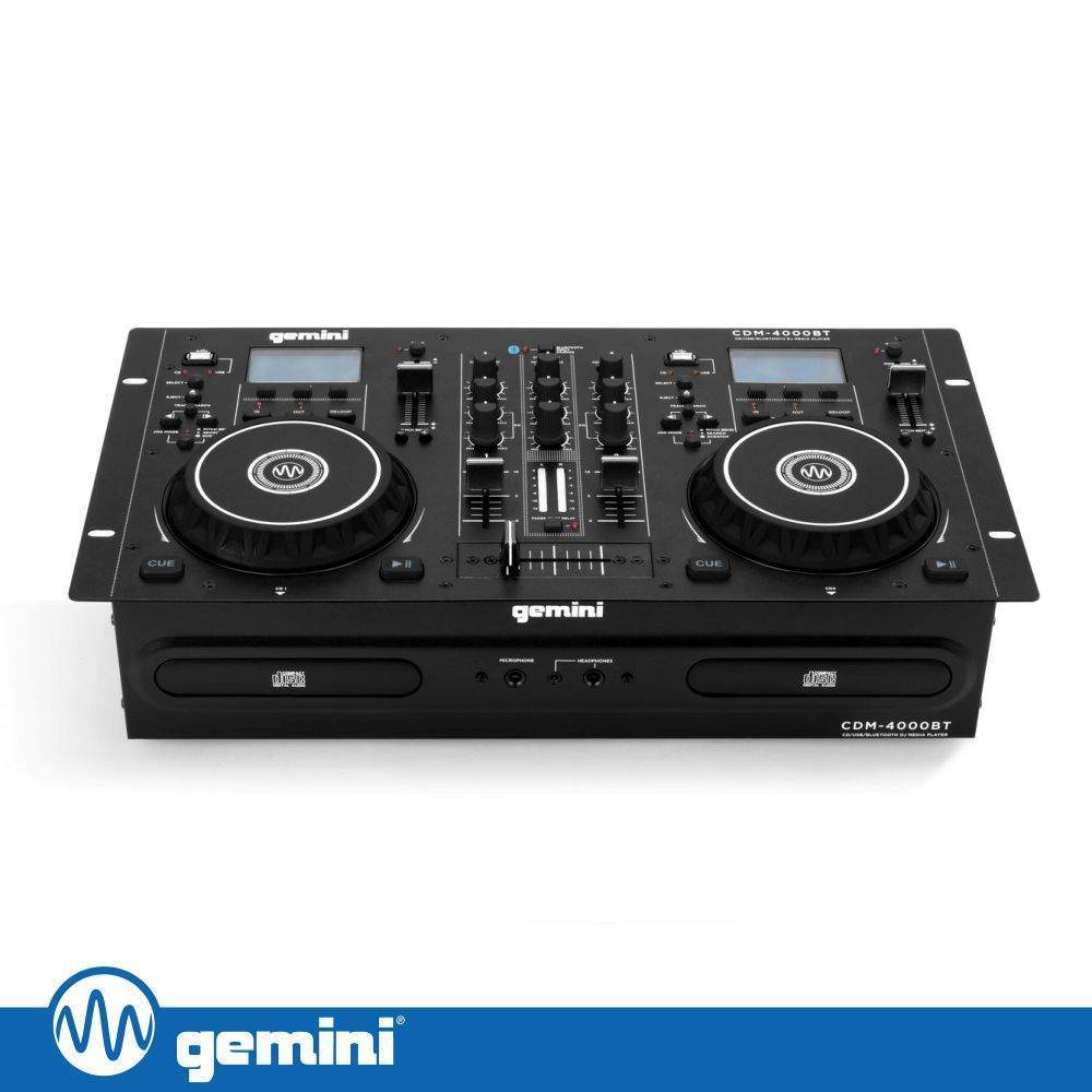 Controlador DJ 2 Canais C/ Leitor CD/Bluetooth/USB GEMINI - (CDM-4000BT)