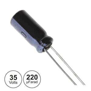 Condensador Electrolitico 220uf 35v 105º - (CE220-35)