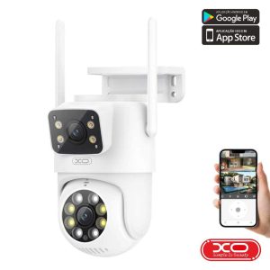 Câmara Vigilância IP Dupla 1080p 4MP WiFi XO - (CR06)
