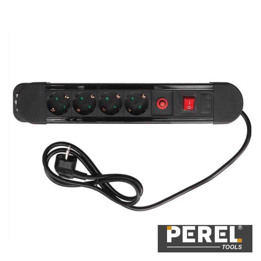 Extensão Elétrica 4x Schuko Interruptor Proteção 1.5m PERE - Image 2