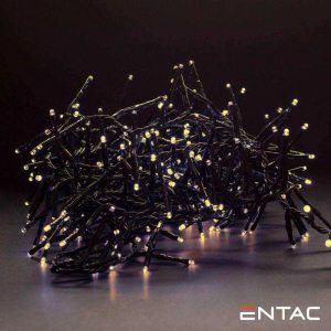 Luzes de Natal 400 Mini LED 5m 3000K 8m ENTAC - (ECL-M400WW)