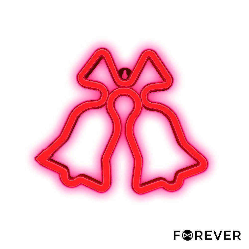 Luz LED Neon Em Forma de Sinos De Natal 36x18cm - (FLNE17)