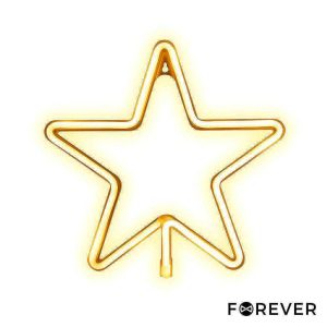 Luz LED Neon Em Forma de Estrela 28.5x28.5cm - (FLNE22)