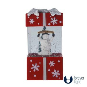 Globo De Neve LED C/ Formato de Presente FOREVER - (FLX-3)