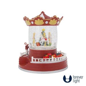 Globo De Neve LED C/ Formato de Carrossel FOREVER - (FLX-4)