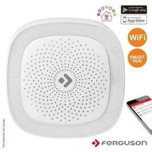 Smart Hub S/ Fios C/ Alarme Luz LED Wifi Zigbee Ferguson - (FS1SH)