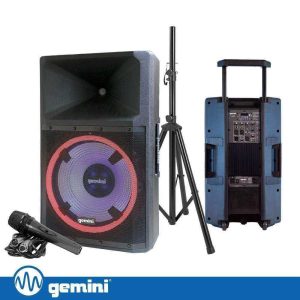 Coluna Amplificada 15" 2200W USB/SD/AUX/BT/TWS GEMINI - (GSP-L2200PK)