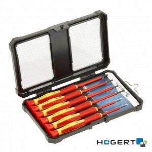 Conjunto de 6 Chaves de Precisão VDE 1000V HOGERT - (HT1S987)