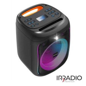 Coluna Amplificada 6" Bluetooth Bat/USB/AUX/SD/TWS RGB - (IR-PS40)