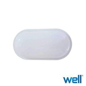 Painel Led Oval Aplique 18W IP54 1800LM 6500K WELL - (LEDBHOC-LUSTER18)