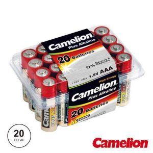 Pilha Alcalina LR03/AAA 1.5v 20x Blister CAMELION - (LR03-PB20)