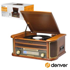 Gira-Discos 33/45/78RPM AM/FM/Cd/Cassete 2x5W DENVER - (MCR-50MK3)