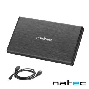Caixa Alumínio P/ Discos Rígidos HDD 2.5" SATA II NATEC - (NKZ-0275)