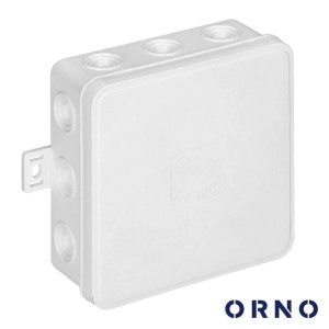 CAIXA DE DERIVAÇÃO ESTANQUE C/ 12 CONES 100X100X41mm ORNO - (OR-JB-13804/W)