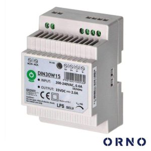 Fonte De Alimentação 15VDC 2A DIN ORNO - (OR-VID-VP-1069ZD)