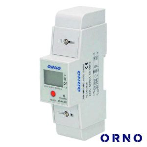 Contador de Energia Monofásico 230V/80A 2 Módulos Din ORNO - (OR-WE-503)