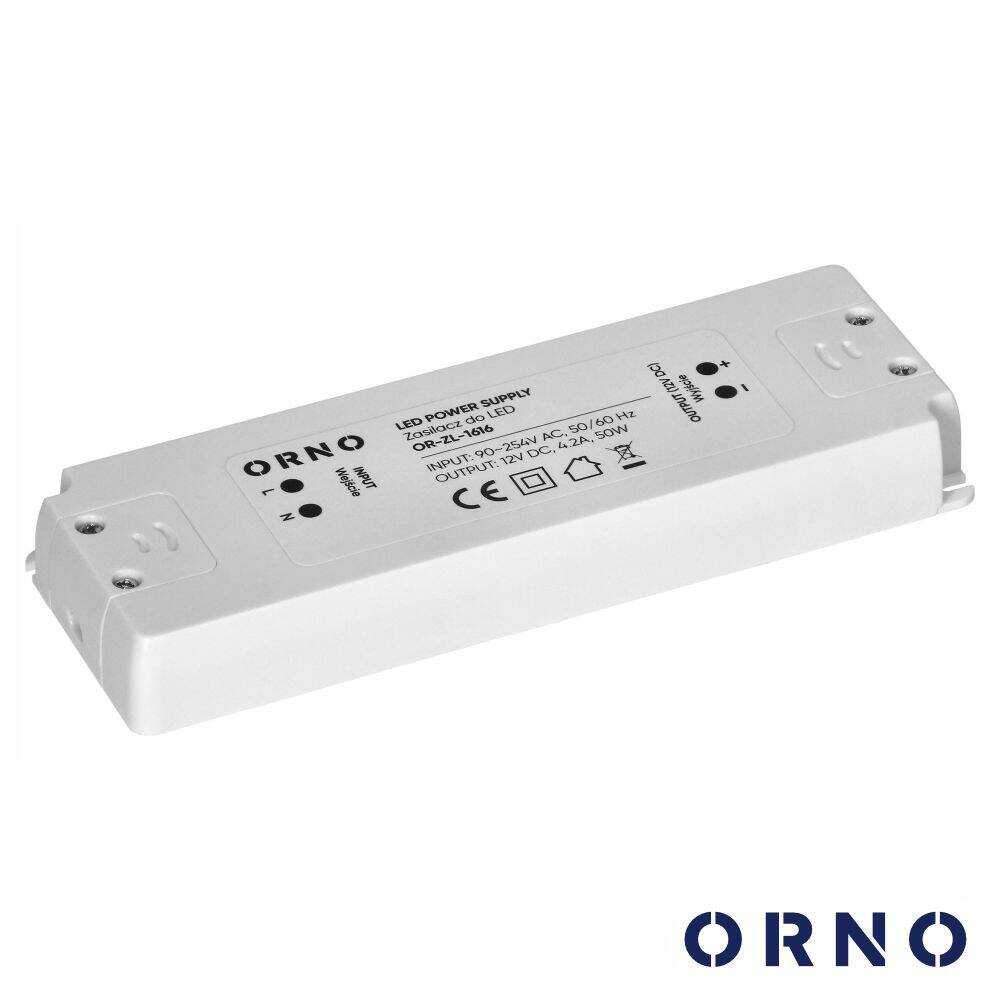 Fonte De Alimentação Fixa 4.2A 50W 12V ORNO - (OR-ZL-1616)