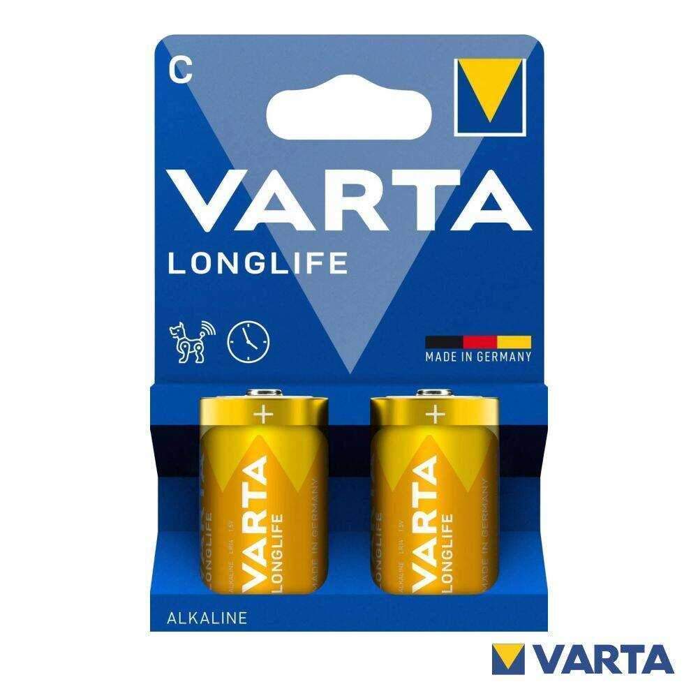 Pilha Alcalina LR14/C 1.5v 2x Longlife VARTA - (PAV-LR14/2A)