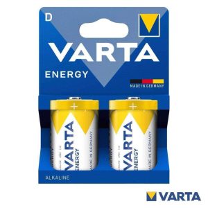 Pilha Alcalina LR20/D 1.5v 2x Energy VARTA - (PAV-LR20/2)