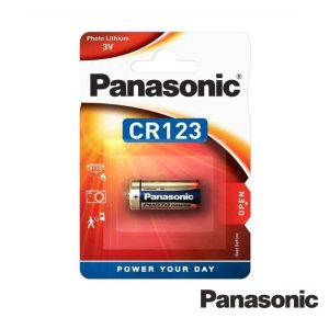 Pilha Lítio Cr123a 3v 1300ma Panasonic - (PLP-CR-123AL/1BP)