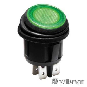 Interruptor Basculante C/ Luz LED 16A-12V DPST On-Off - (R13244BG/LED)