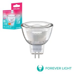 Lâmpada LED G4 MR11 2.2W 12V 4000K 195lm FOREVER - (RTV9000068)