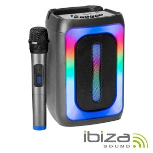 Coluna Amplificada 4" 100W USB/BT/SD RGB TWS IBIZA - (SIGMA20)