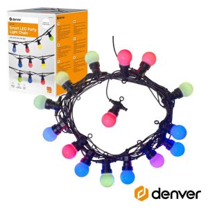 Corrente de Iluminação C/ Lâmpadas RGB 14m WIFI TUYA DENVER - (SLP-515)