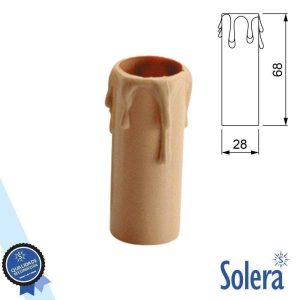 Capa P/ Suporte de Lâmpada E14 Efeito Vela SOLERA - (SLR-853C)
