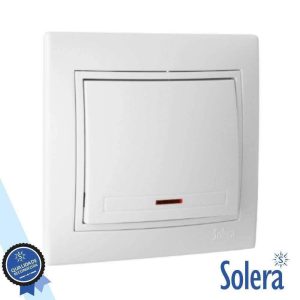 Pulsador Luminoso Parede Encastrar 10A 250V SOLERA - (SLR-ERP04ILU)