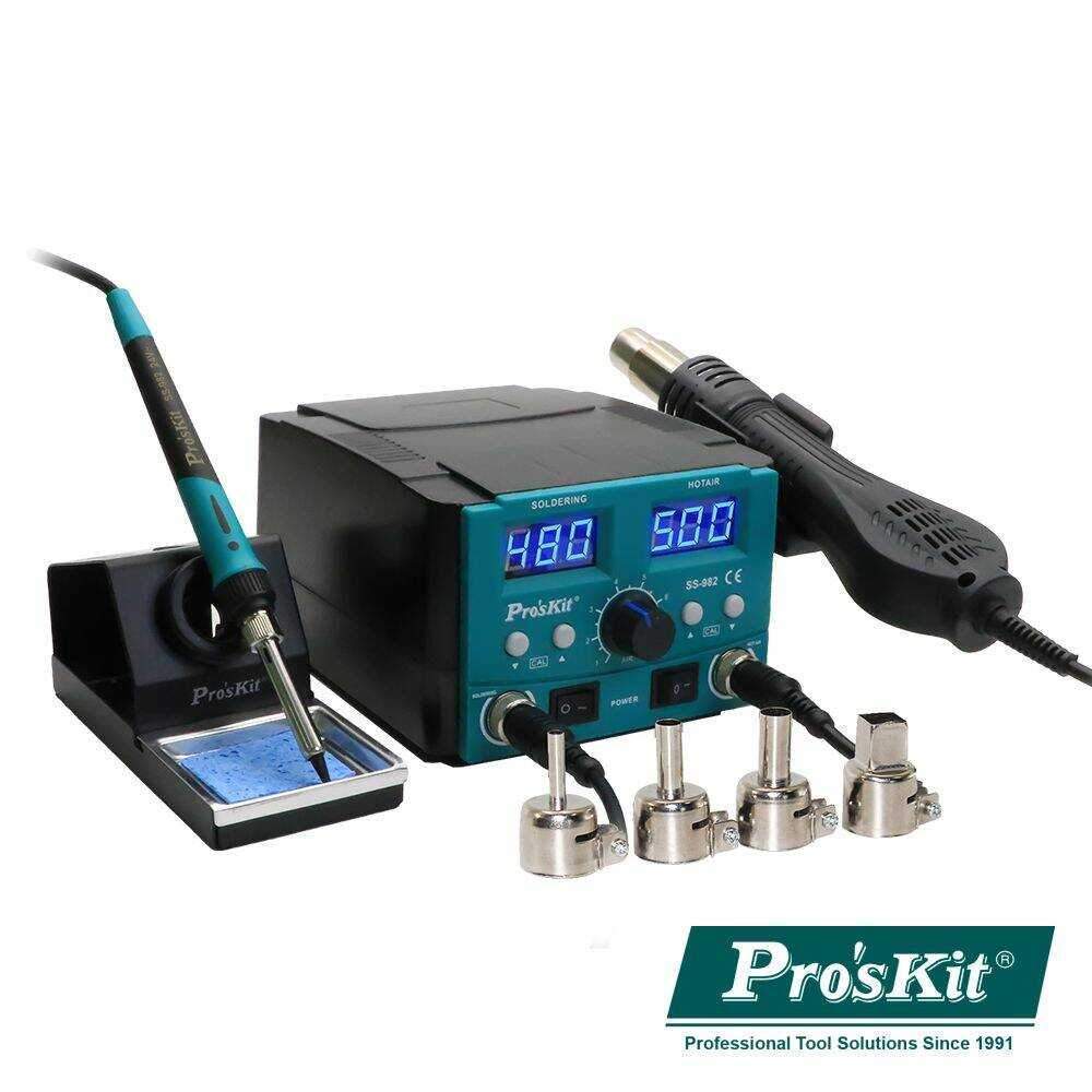 Estação de Soldar SMD Ar Quente 2 Em 1 750W PROSKIT - (SS-982B)