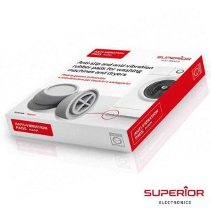 Conjunto de 4 Pés Antivibração P/ Máquina de Lavar SUPERIOR