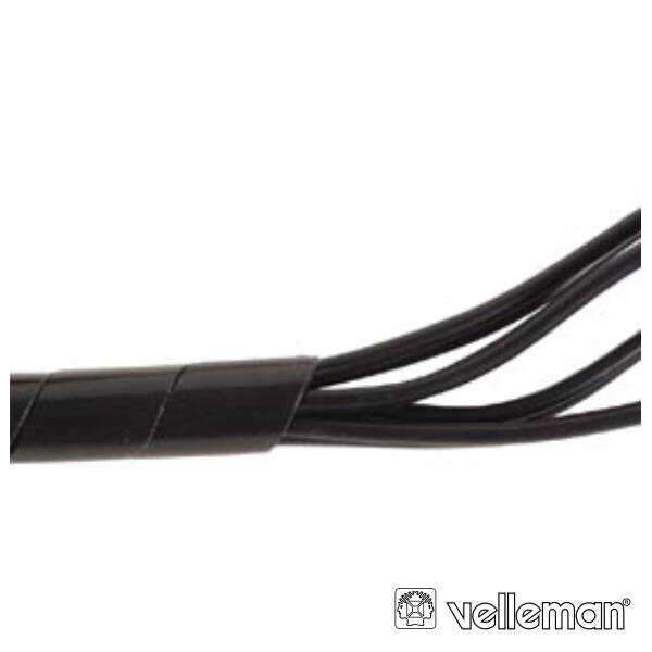 Protector De Cabo Espiral Preto 10m Ø 9mm VELLEMAN - (SW09B)