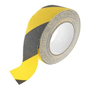 Fita Antiderrapante Preta/Amarela 50mm x 10m - (TOOL420)