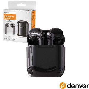 Auriculares Earbuds TWS Bluetooth V5.0 Preto DENVER - (TWE-39B)