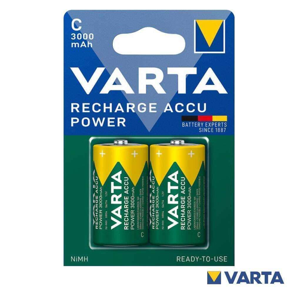 Pilha Recarregável LR14/C 1.2V 3000mAh 2x VARTA - (VHR14-A3000)