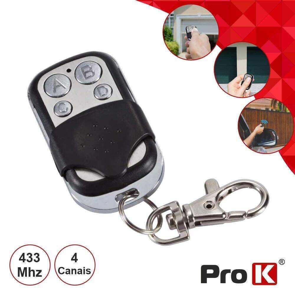 Comando Garagem Universal 4 Canais 433mhz PROK - (VIPOPEN4/2)