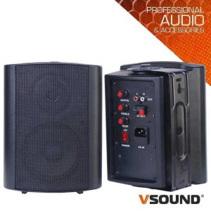 Conjunto 2 Colunas 5" Passiva+amplificada 20W VSOUND - (VSS25PAP)