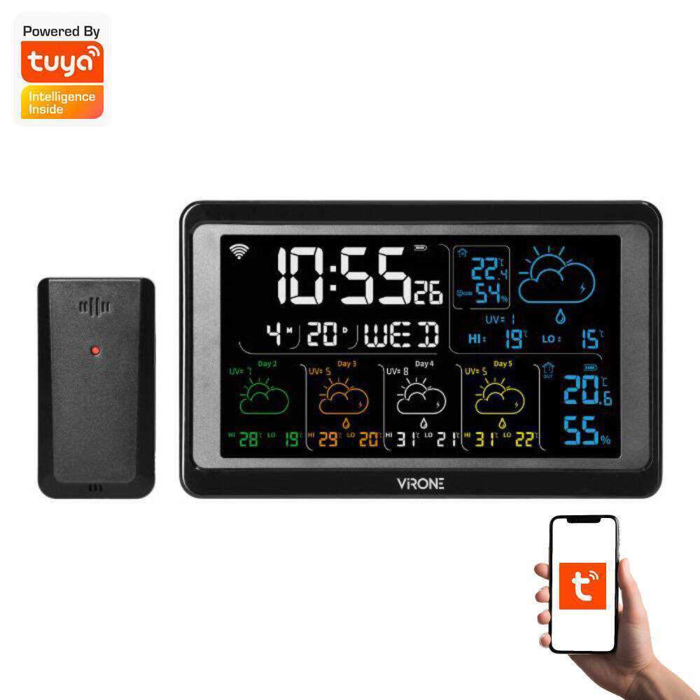 Estação Meteorológica S/ Fios C/ Wi-Fi VIRONE - (WS-6)