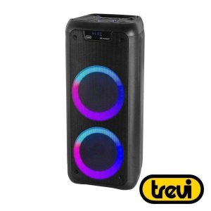 Coluna Amplificada 2x6.5" 80W USB/SD/AUX/BT LED TWS TREVI - (XF600KB)