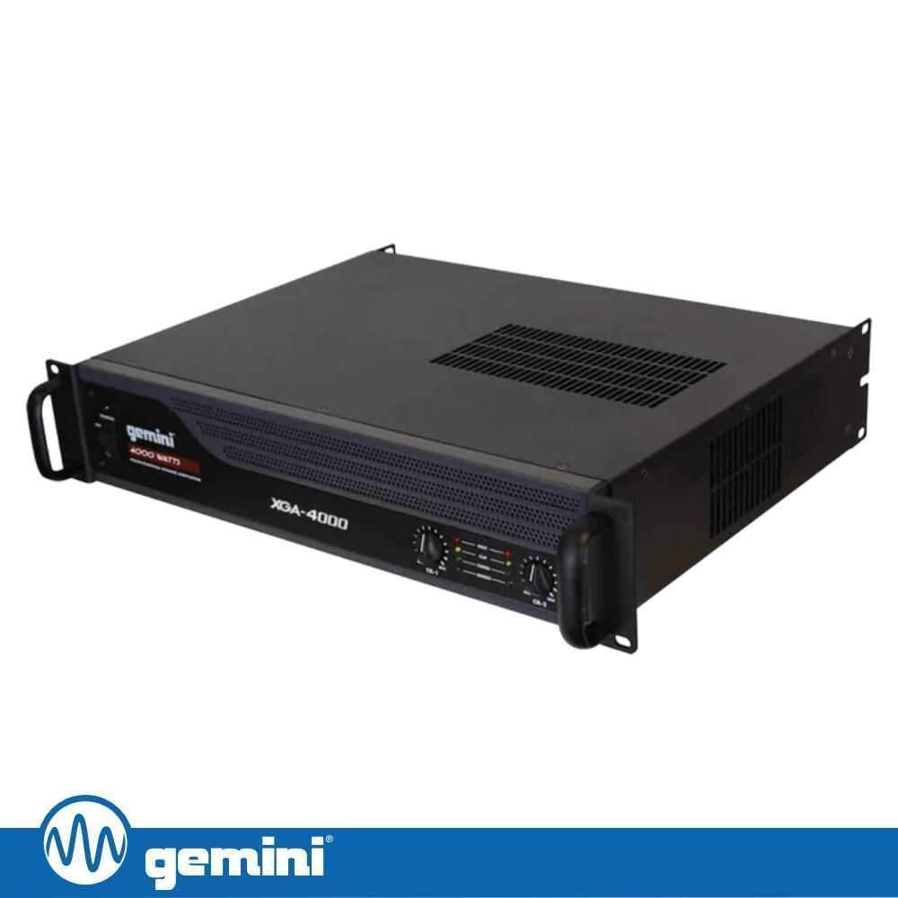 Amplificador Áudio 19" 4000W 2 Canais GEMINI - (XGA-4000)